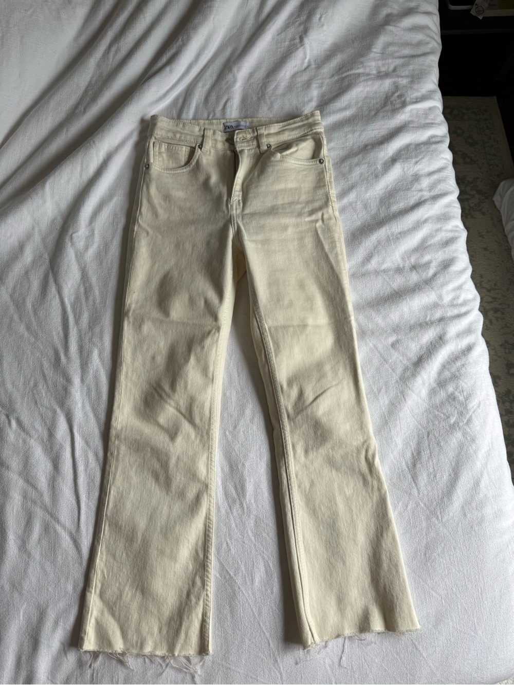 Zara Crop Flare Jeans